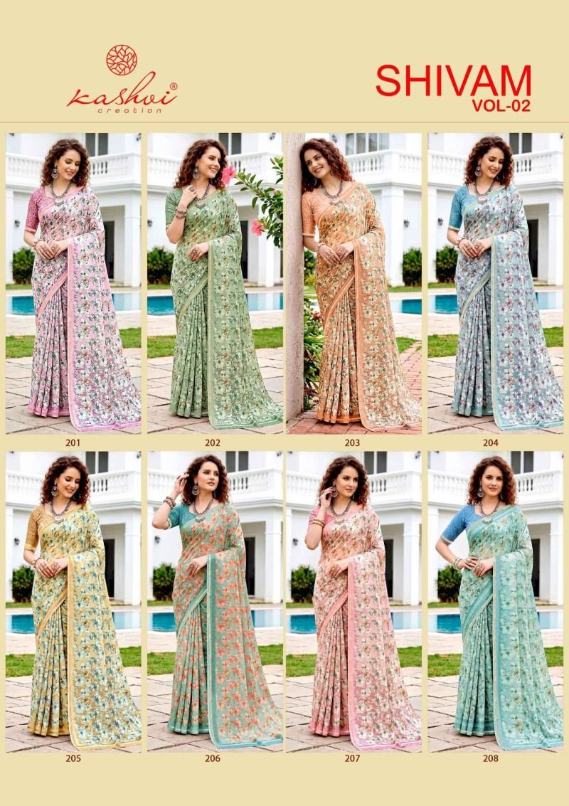 Launching Kashvi Shivam Vol 2 Dull Moss Viscose Saree Collection Wholesale 2026
