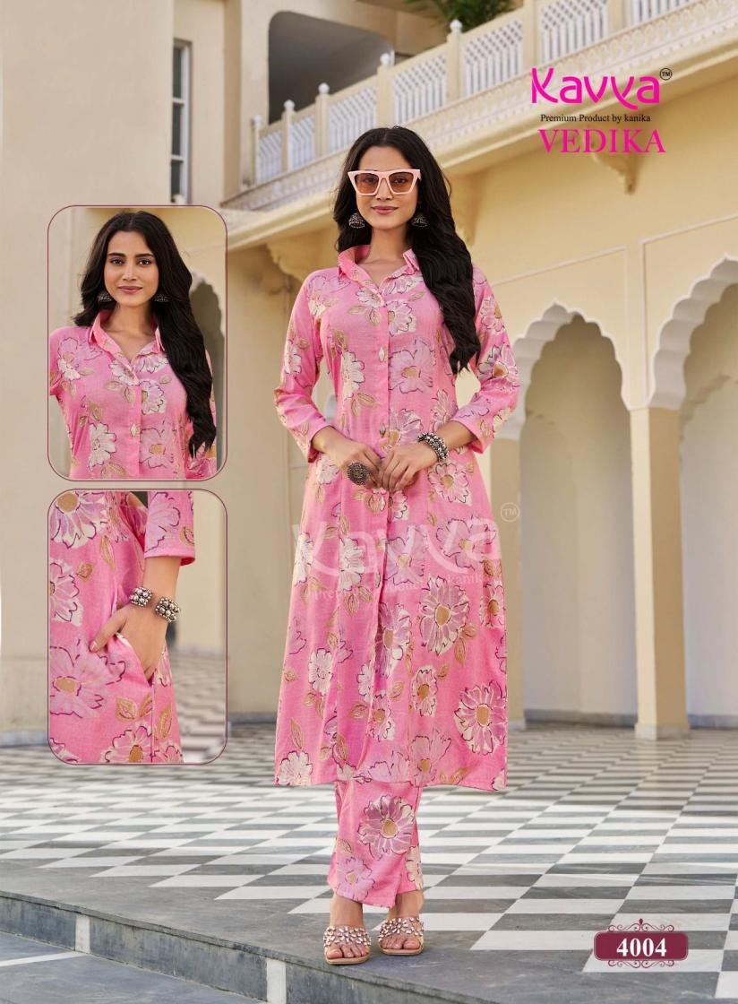Latest Kavya Vedika Vol 04 Capsule Foil Printed Kurti With Bottom Collection Wholesale 2026