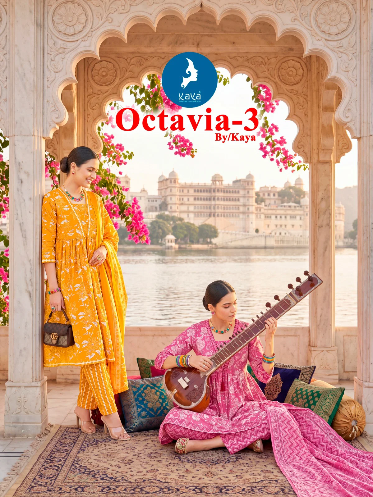 Kaya Octavia Vol 3 Cotton Printed Kurti With Bottom Dupatta Wholesale