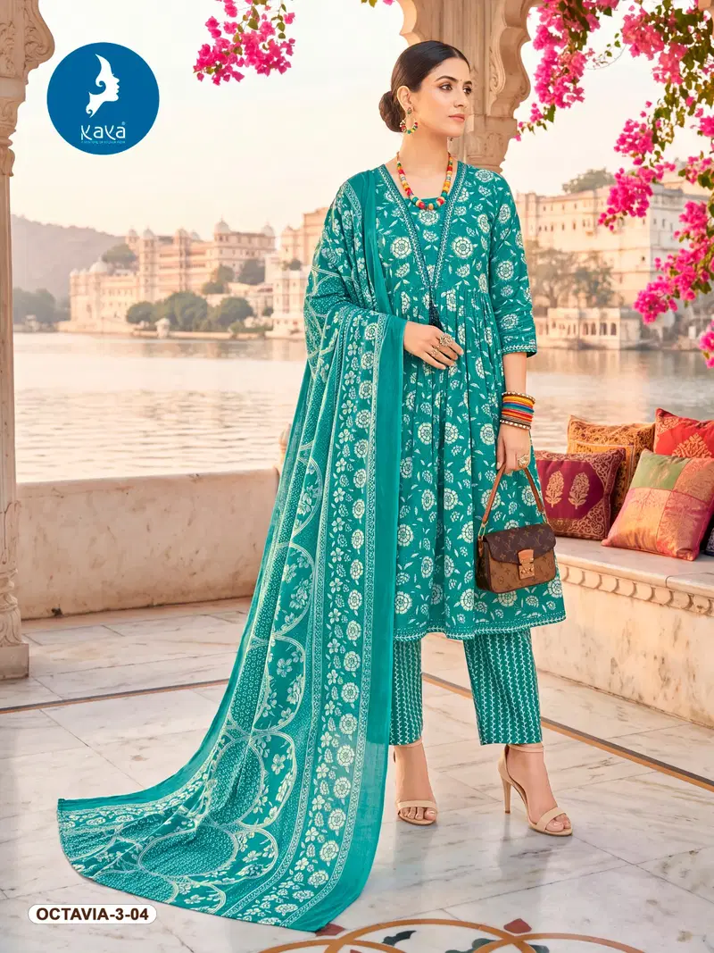 Beautiful Kaya Octavia Vol 3 Cotton Printed Kurti With Bottom Dupatta Wholesale 2026