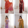 Kc 945 Fandy Satin Seuqence Embroidered Saree Collection Wholesale