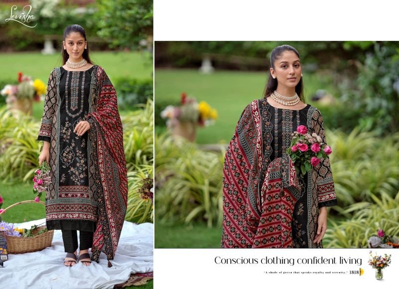 Stylish Levisha Madhubala Vol 18 Cambric Lawn Cotton Embroidered Dress Material Wholesale 2026