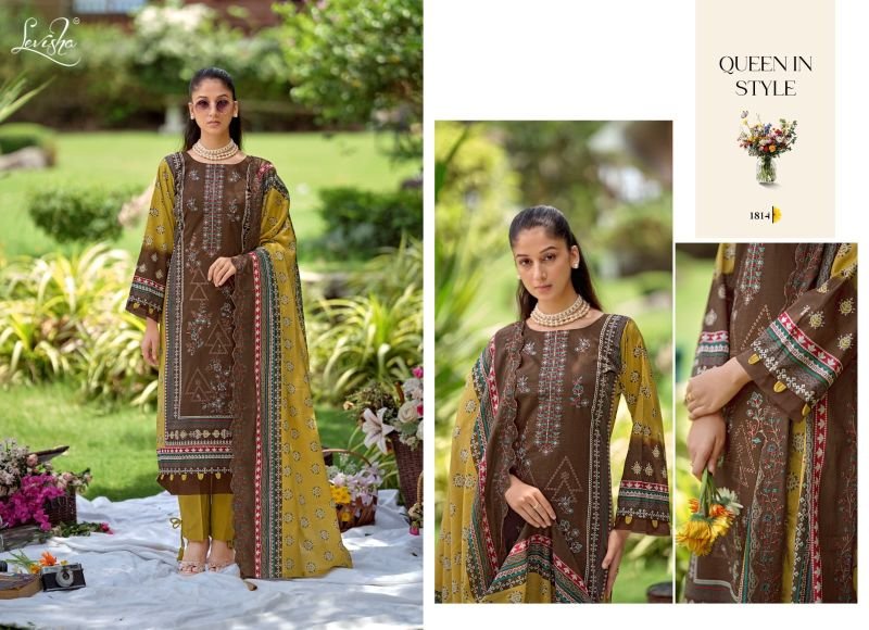 Stylish Levisha Madhubala Vol 18 Cambric Lawn Cotton Embroidered Dress Material Wholesale 2026