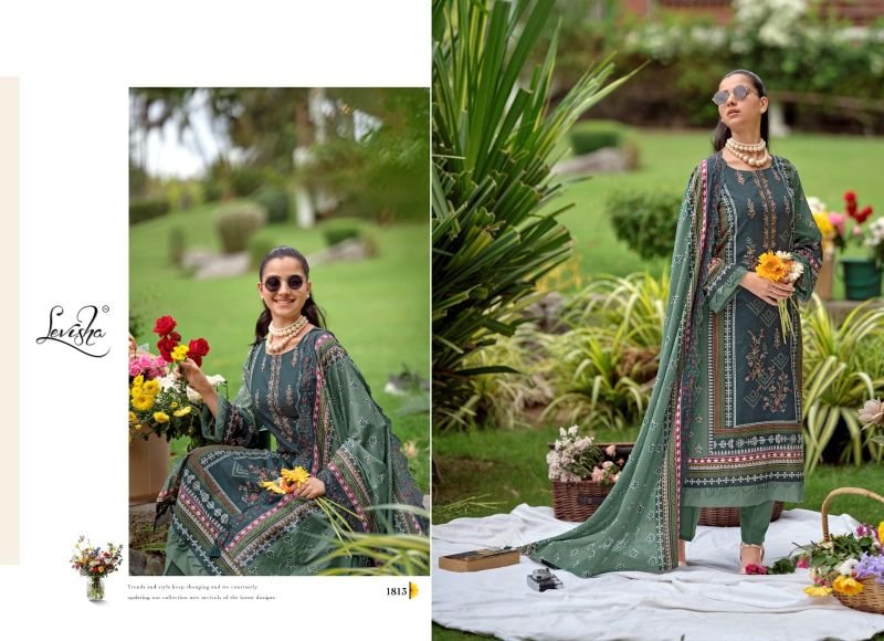 Stylish Levisha Madhubala Vol 18 Cambric Lawn Cotton Embroidered Dress Material Wholesale 2026