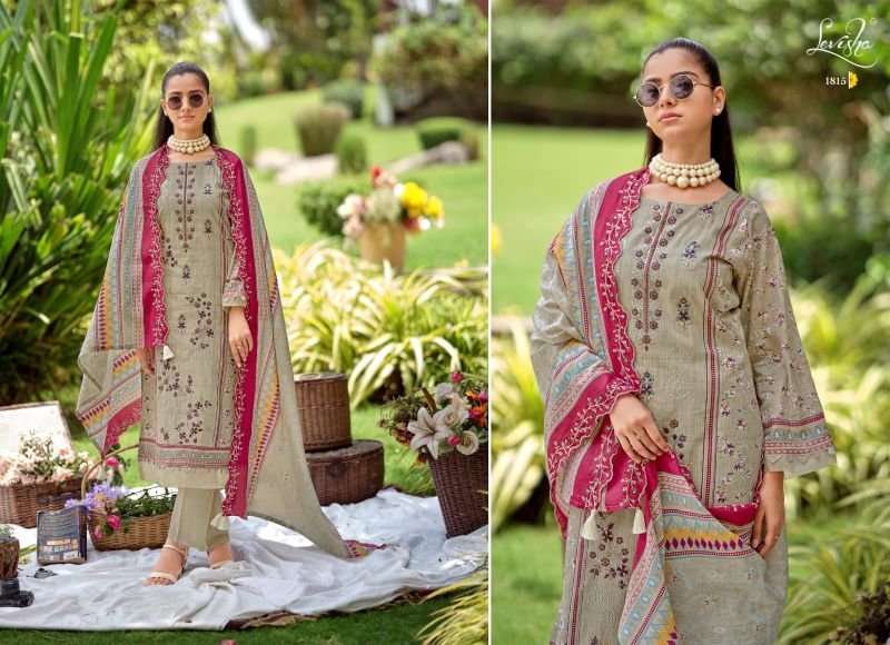 Stylish Levisha Madhubala Vol 18 Cambric Lawn Cotton Embroidered Dress Material Wholesale 2026