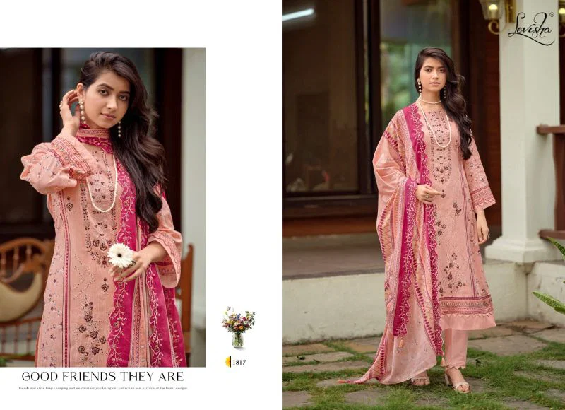 Stylish Levisha Madhubala Vol 18 Cambric Lawn Cotton Embroidered Dress Material Wholesale 2026