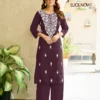 Beautiful Lucknowi Vol 2 By Passion Tree Cotton Dhabu Embroidery Work Kurti And Plazzo Collection Wholesale 2026