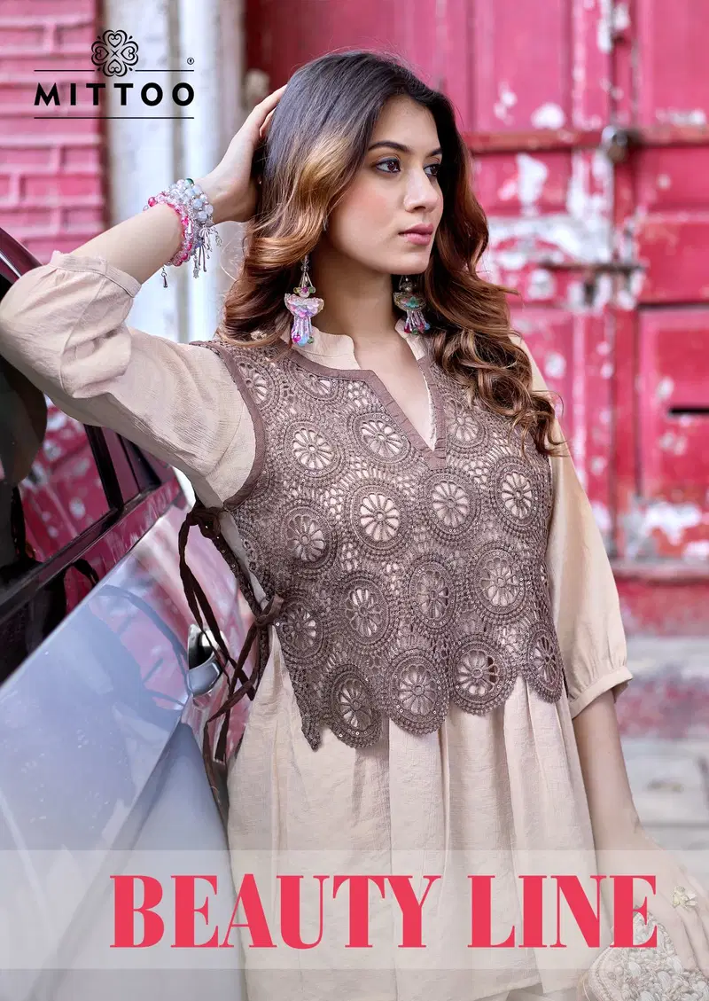 Mittoo Beauty Line Viscose Weaving Top Bottom With Koti Wholesale