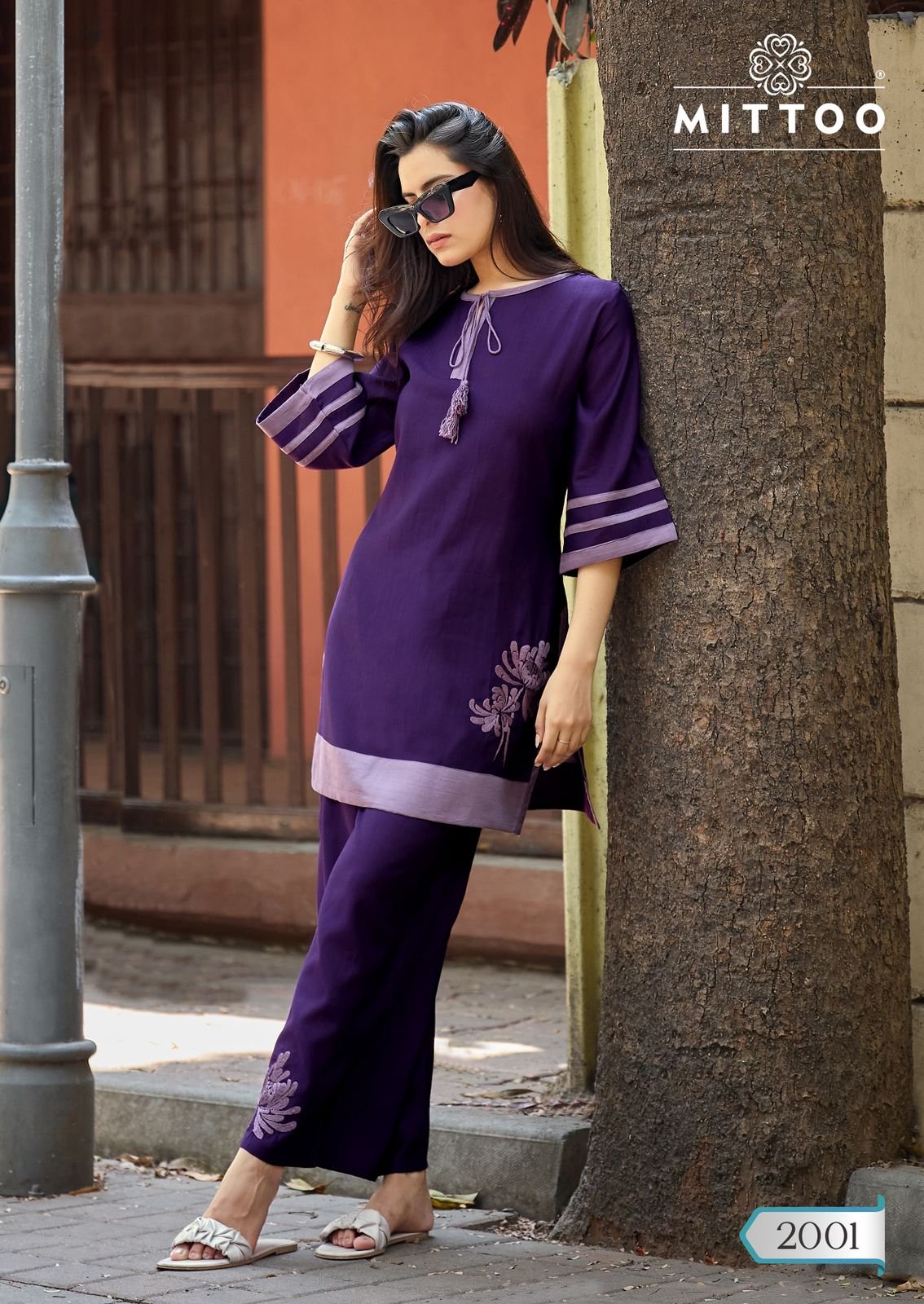 Beautiful Mittoo Marine Life Viscose Weaving Thread Work Co Ord Set Collection Wholesale 2026