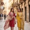 Ossm Style 183 A And B Cotton Printed Kurti With Bottom Dupatta Wholesale
