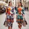 Stylish Ossm Style 259 A TO C Rayon Discharge Printed Kurti With Bottom Wholesale 2026