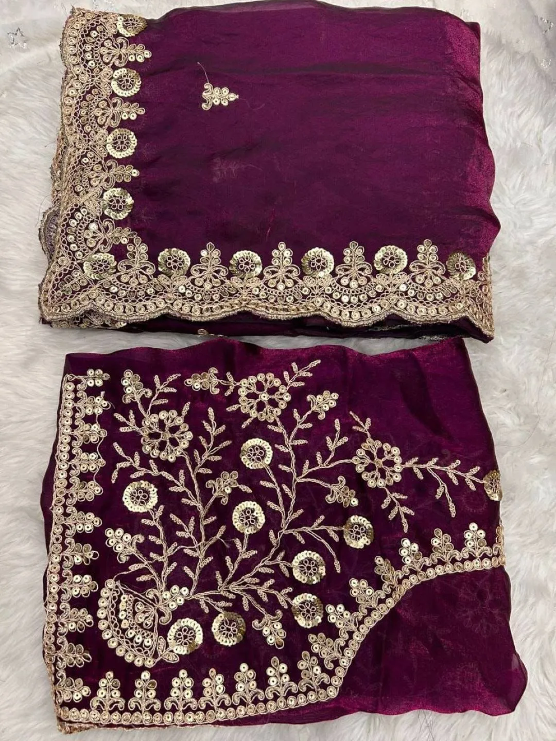 Latest RC1 Spech Silk Sequence Embroidery Work Trending Wedding Saree 2026