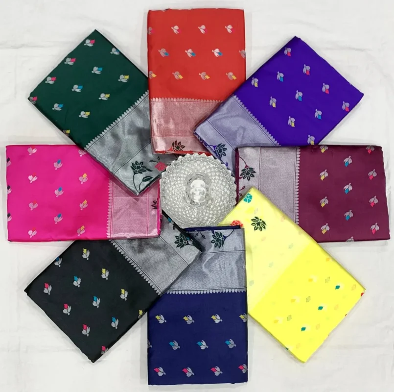 Latest Rani 295 Lichi Silk Jacquard Wedding Wear Saree Supplier 2026