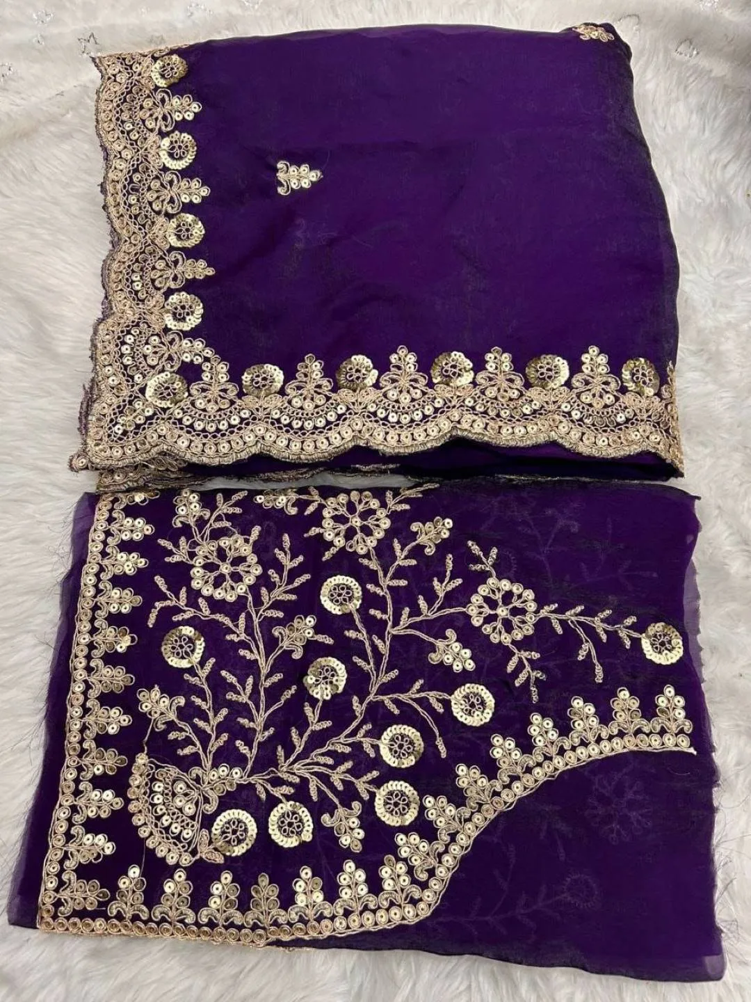 Latest RC1 Spech Silk Sequence Embroidery Work Trending Wedding Saree 2026