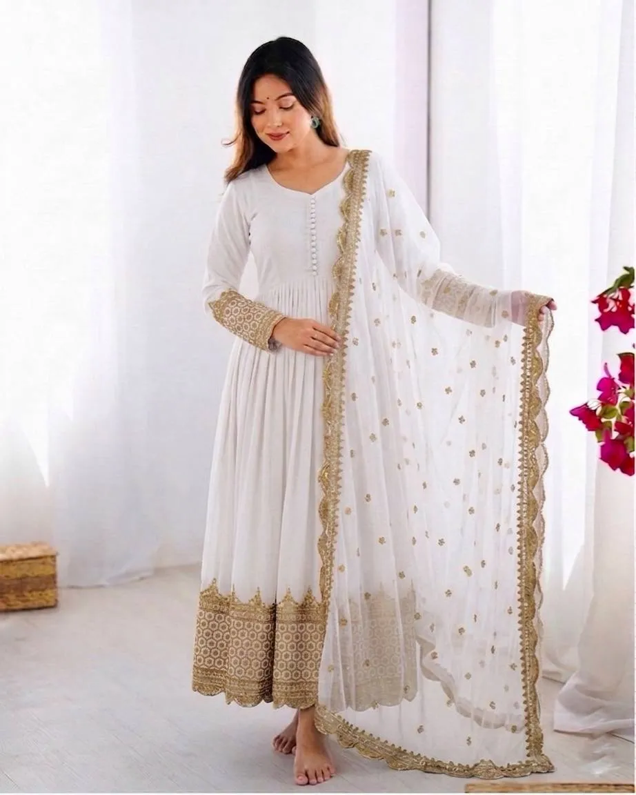 Buy Sabina 194 Georgette Sequence Embroidery Work Wedding Gown Collection 2026 2026