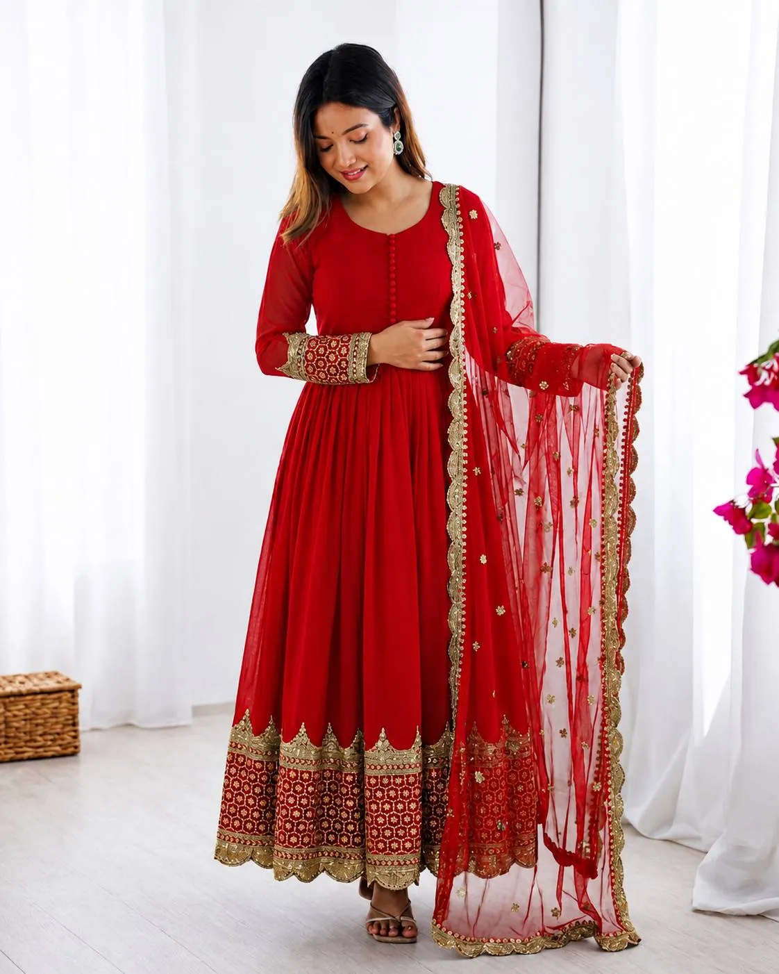 Buy Sabina 194 Georgette Sequence Embroidery Work Wedding Gown Collection 2026 2026