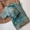 MHV Manyata Fandy Sattin Silk Embroidery Wedding Wear Saree