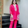 Zarin Vadana Chinon Embroidery Work Kurti Pant Koti Set