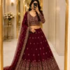 Zarin Vanita Vichitra Silk Embroidery Work Wedding Wear Lehenga Choli