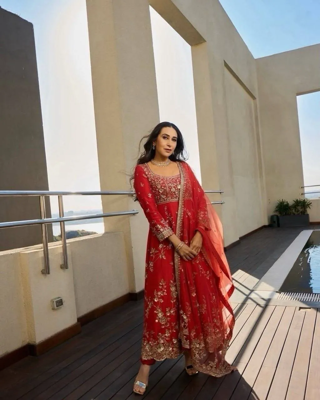 Deepika 1598 Georgette Sequnce Work Bollywood Anarkali Gown Set