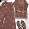 Beautiful Sabina 5264 Georgette Embroidery Work Combo Party Wear Sharara Suit 2026