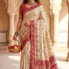 Laxmi 1102 Pashmina Silk Zari Weaving Work Kashmiri Saree