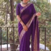 RGS Arrival Viscose Chinon Jacquard Work Daily Wear Saree
