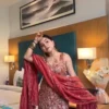 Deepika 5927 Simmer Silk Thread Sequence Party Wear Gharara Suit