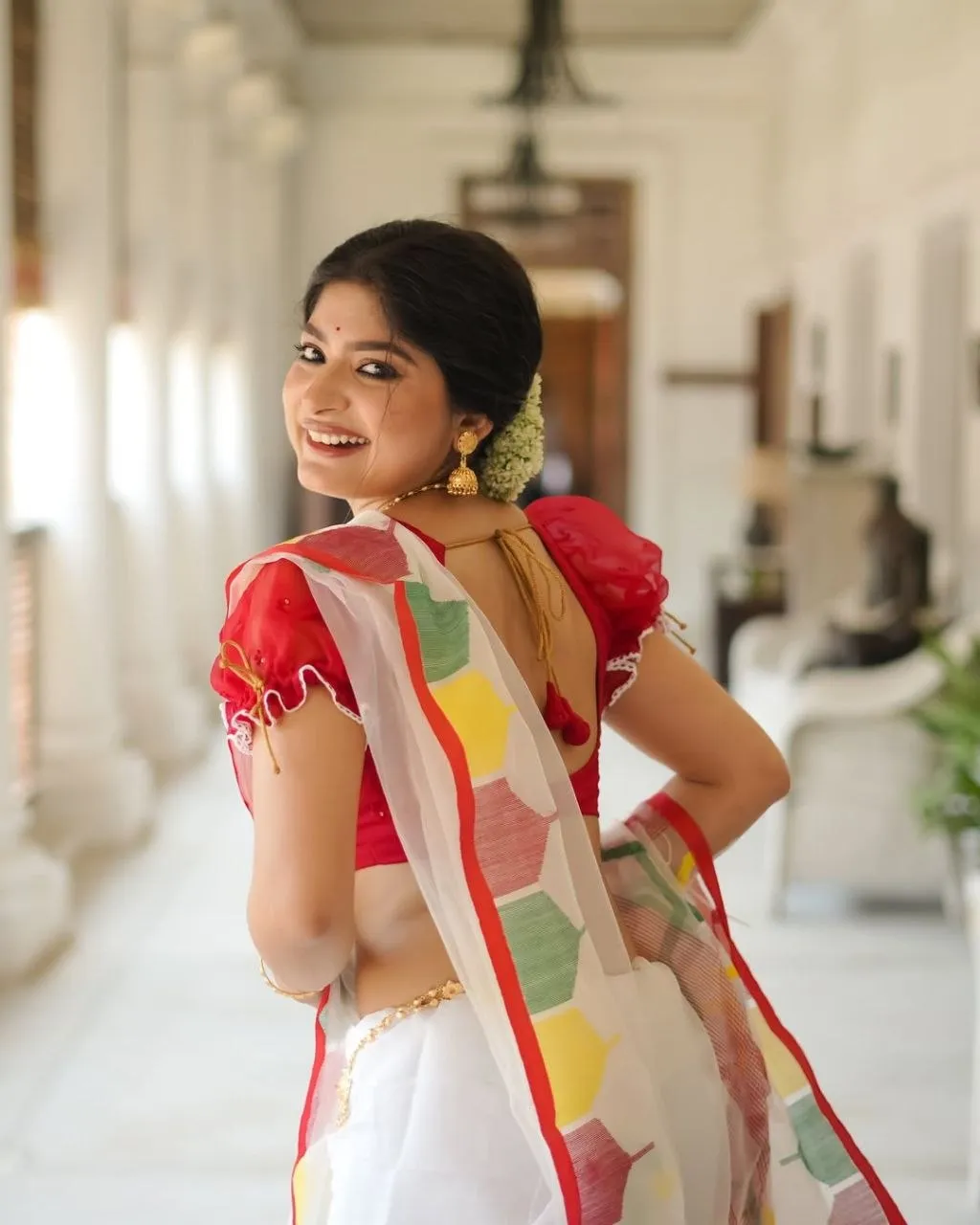 RGS Linen Cotton Printed Daily Wear Saree