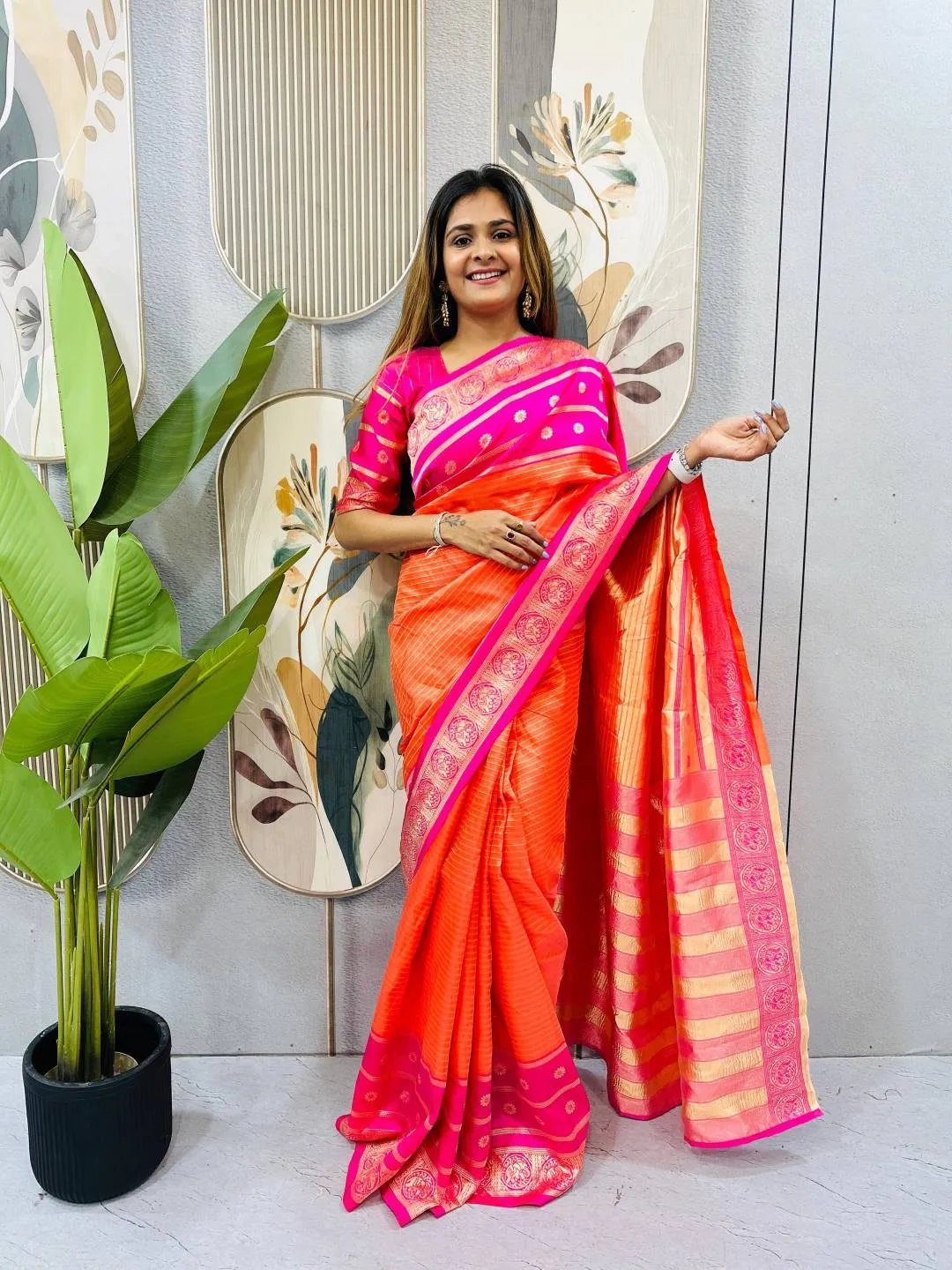 SGT 238 Mysore Silk Jacquard Zip Gown Saree Wholesale Online Shopping