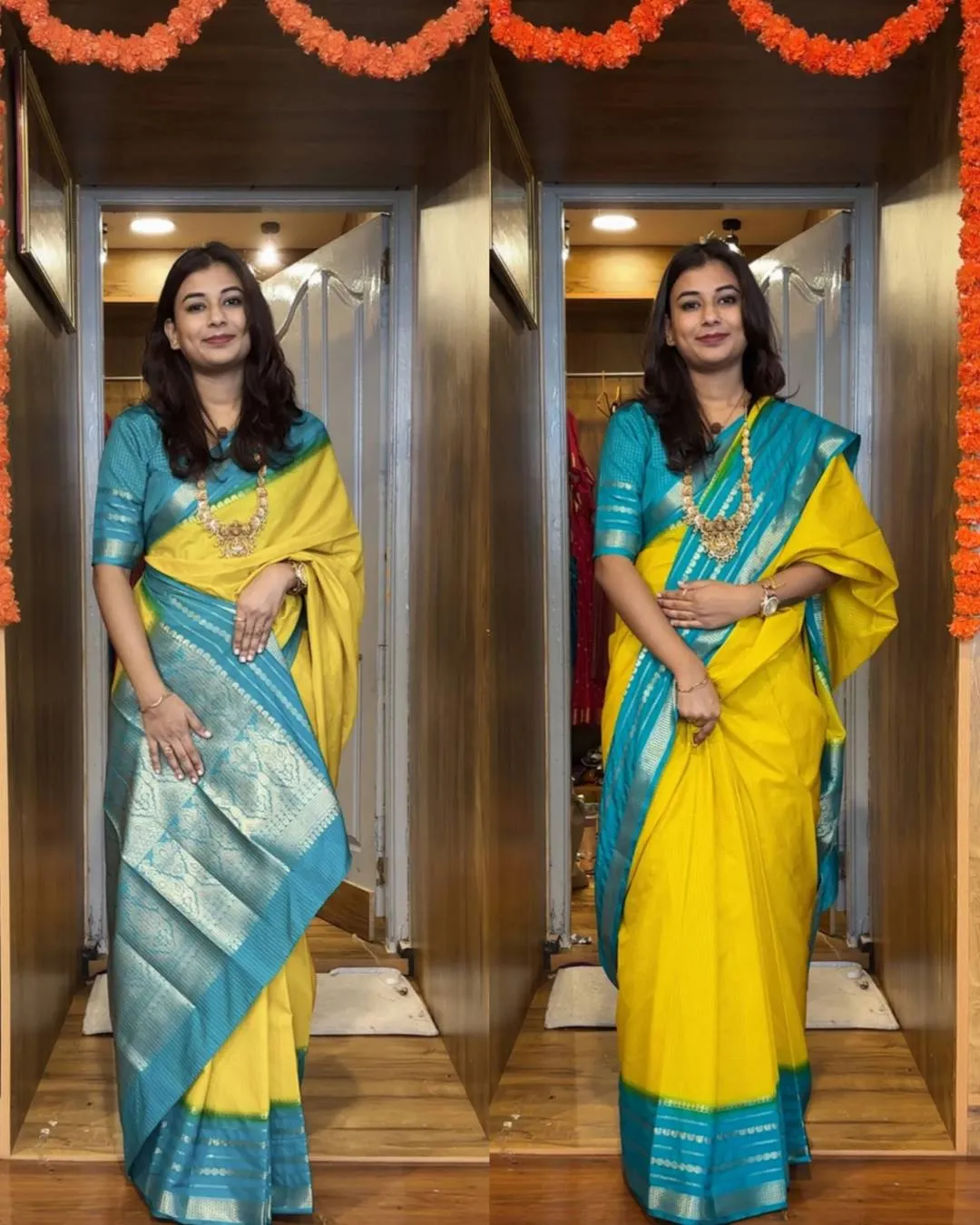 SGT 242 Mysore Silk Jacquard Trending Gown Saree For Women