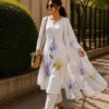 Yasu Rajlaxmi Lilan Hand Work White Office Wear Readymade Dress
