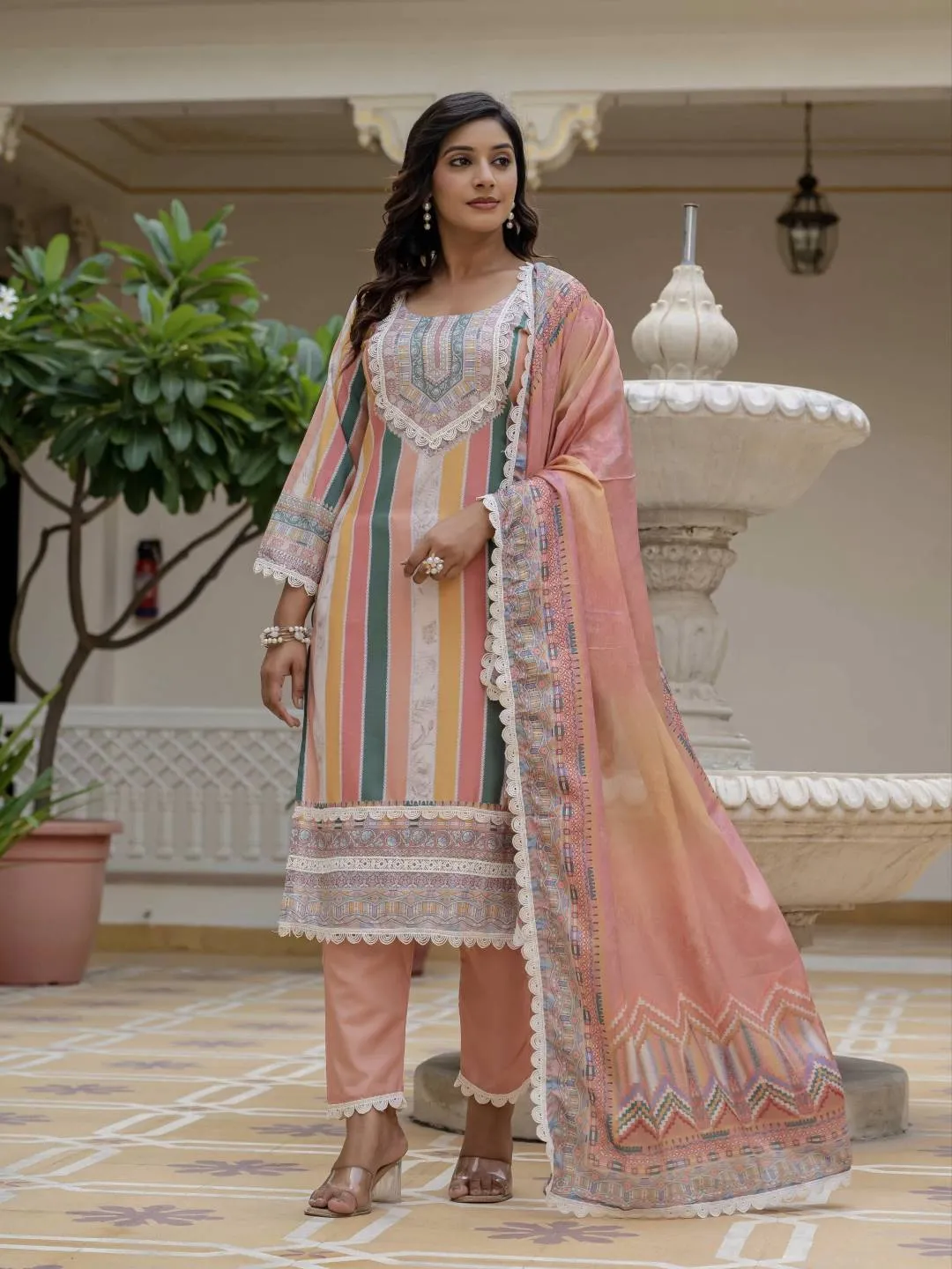 ATQ 1004 Rayon Slub Printed Readymade Drees Manufacturers in India