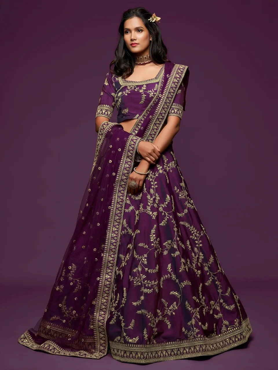 Zeel 7803 Art Silk Embroidery Work Party Wear Lehenga Choli Online