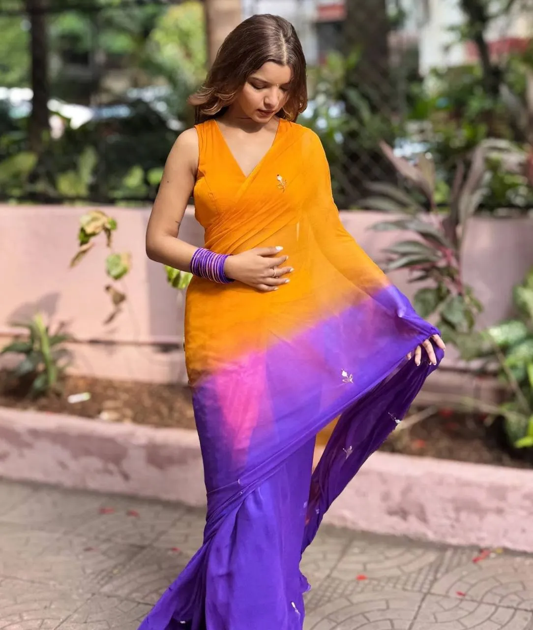 Launching WMS Georgette Hand Khatali Work Saree Exporter in Mumbai 2026