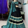 WMT 8067 Rayon Cotton Embroidery Work Black Chaniya Choli For Navratri