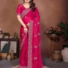 Kiara Naxita1 Fendy Chiffon Silk Sirosky Work Festival Saree