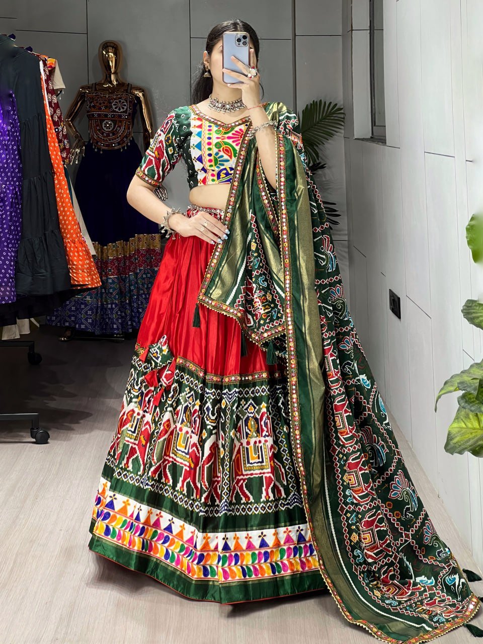 WMT 8079 Dola Silk Patola Printed Designer Navratri Garba Choli Collection