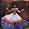 WMT 8065 Rayon Cotton Gamthi Work Navratri Fancy Garba Dress in Surat