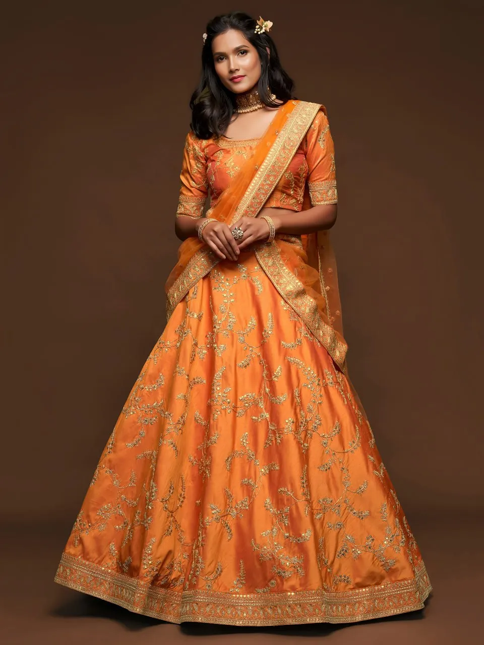 Zeel 7809 Art Silk Haldi Embroidery Work Party Wear Lehenga Choli