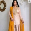 Sabina 542 Satin Glass Embroidery Thread Work Salwar Suit Wholesale Market