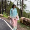 C585 238 Maslin Cotton Office Wear Short Kurti Pant Dupatta