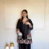 Deepika 1618 Rayon Satin Thread Party Wear Kurti Palazzo Set