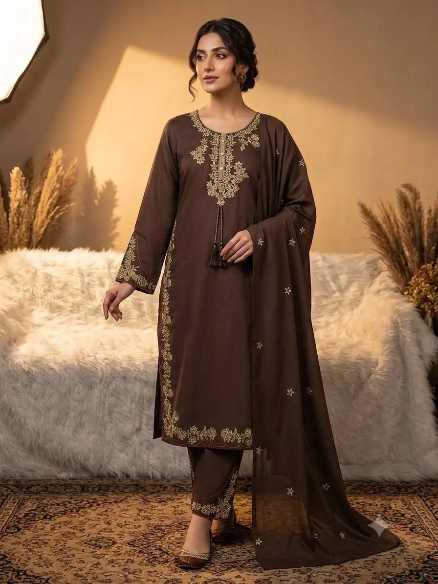 BV 473 Roman Embroidery Latkan Work Festival Readymade Dress Collection