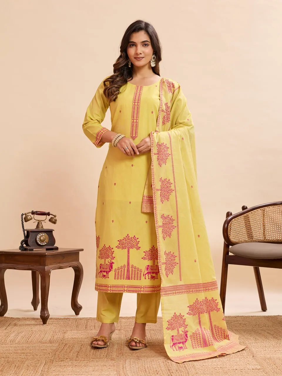 LFK 1004 Cotton Festival Kutri Pant Dupatta Wholesale Market in Surat