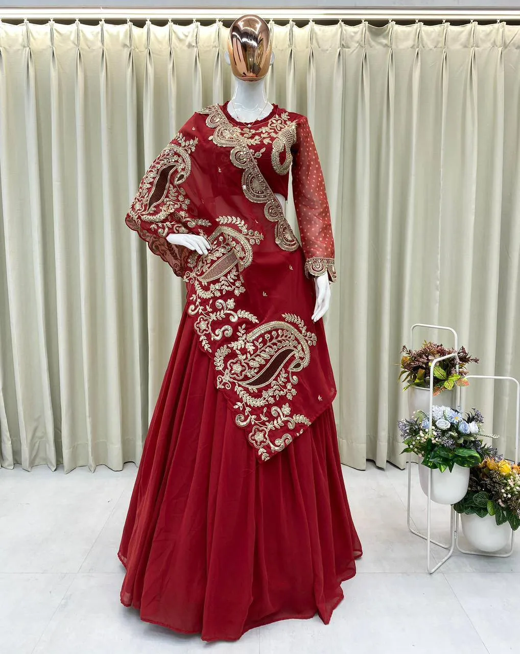 Latest BV 400 Georgette Printed Sequence Work Ready to Wear Saree 2026