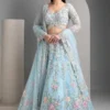 SBD 1763 Organza Silk Sequnce Embroidery Work Lehenga Choli Exporters in India