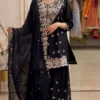 Deepika 6031 Georgette Thread Sequence Work Party Wear Sharara Suit Dupatta