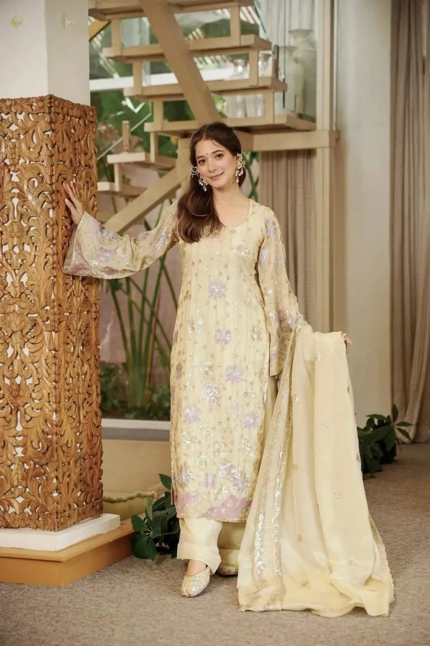 Deepika 6030 Vichitra Silk Thread Sequence Readymade Dress Online Shopping