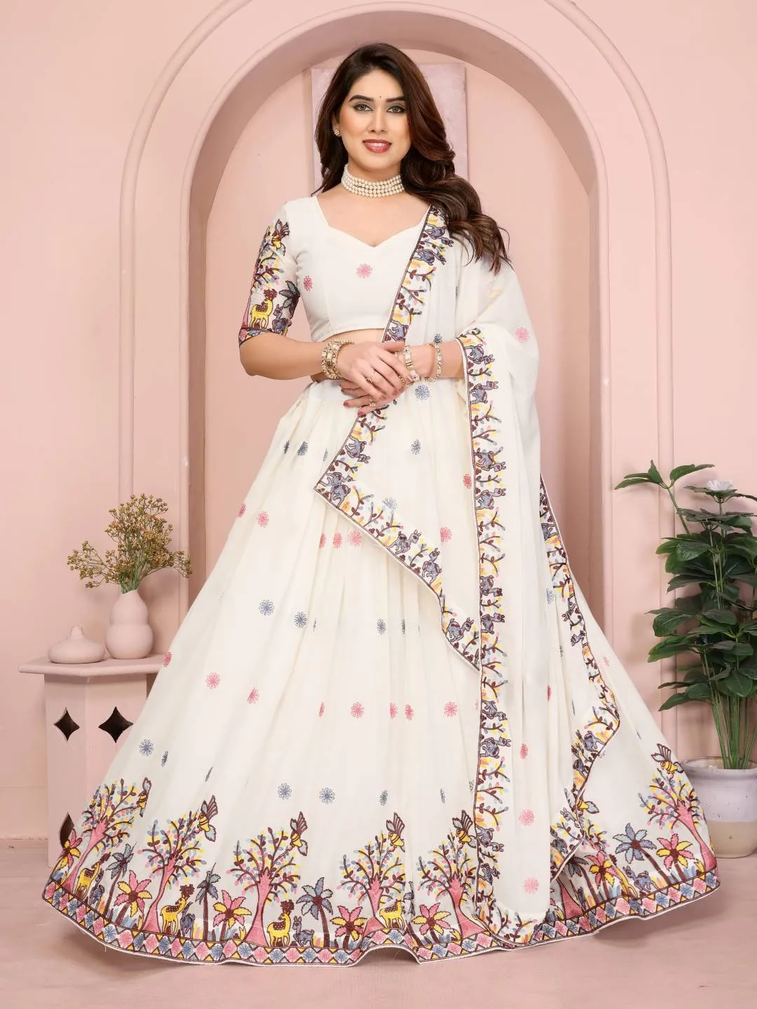 Kiarar Georgette Embroidery Festival Lehenga Choli Wholesale Online Shopping
